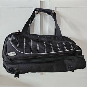 Samsonite drop bottom duffel bag weekender bag convertible to backpack gym bag